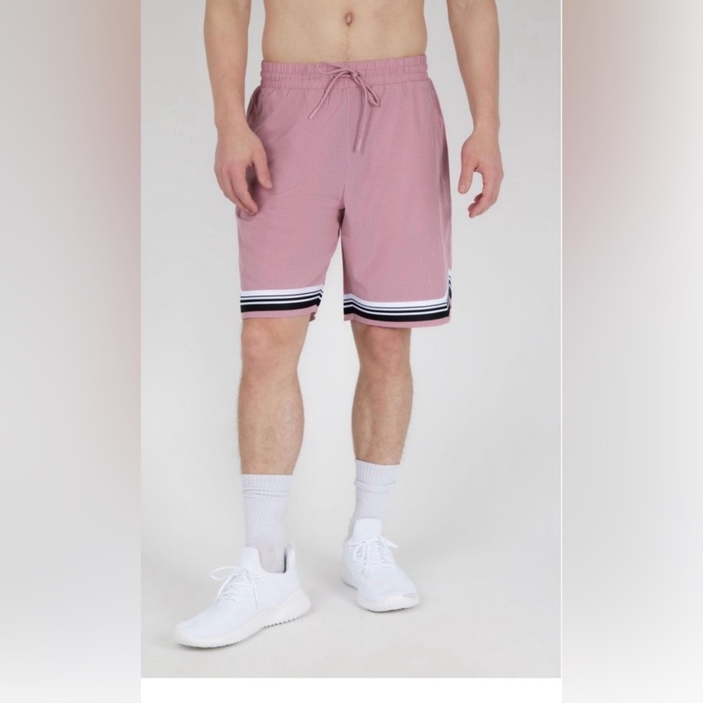 Men's Pink Striped Shorts